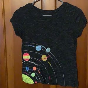 Black t-shirt with decal